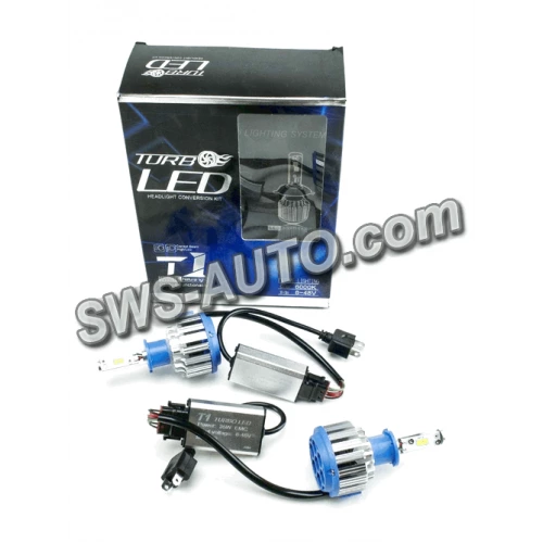 лампа LED H3 12V-24V T1 6000K 3500L радіатор з вентилятором