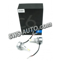 лампа LED H3 12V-24V C6 6000K 3800L  радиатор с вентилятором