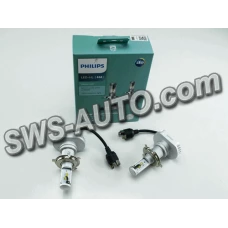 лампа LED H4 12V 6200K Ultion Pro 5100 +160% Philips