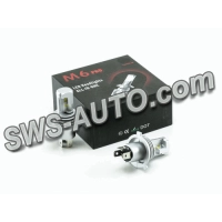 лампа LED H4 12V-24V M3 silver 6500K 6500L 35W  радіатор