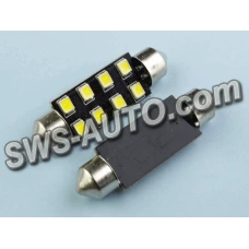 Лампа светодиодная AC лазер. 12-10 WHITE  8*2835 41мм