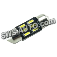 Лампа світлодіодна AC лазер. 12-10 WHITE  6*4014 31мм