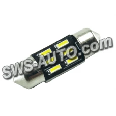 Лампа светодиодная AC лазер. 12-10 WHITE  6*4014 31мм