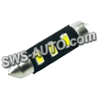 Лампа светодиодная AC лазер. 12-10 WHITE  3*5630 41мм