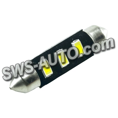 Лампа светодиодная AC лазер. 12-10 WHITE  3*5630 41мм