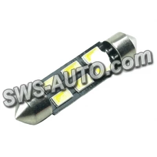 Лампа светодиодная AC лазер. 12-10 WHITE  6*5630 41мм 240Lm