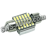 Лампа светодиодная AC лазер. 12-10 WHITE 18*3014 31мм 180Lm обманка