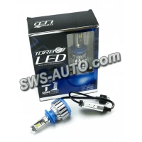 лампа LED H7 12V-24V T1 6000K 3500L радиатор с вентилятором+обманка