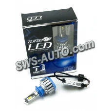 лампа LED H7 12V-24V T1 6000K 3500L радіатор з вентилятором