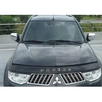дефлектор капота (мухобійка) Mitsubishi Pajero Sport II 2008-2016 VIP Китай