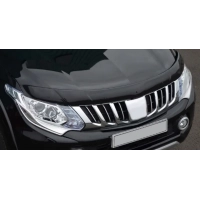 дефлектор капота (мухобійка) Mitsubishi Pajero Sport III 2016-2019 VIP Китай