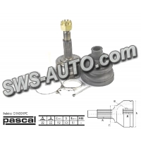 шрус/граната зовн. Opel Vectra A, Ascona C, Kadett E 1.3-1.6i (z22x22)  (PASCAL)