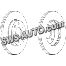 диск тормозной Chevrolet Aveo d13 (Ferodo)