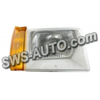 фара Таврія-1102 права жовтий поворотник АЭА (сірий корпус)