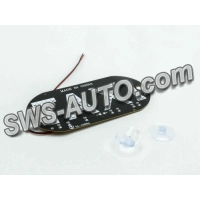 Табличка ТАКСИ диодная синяя + присоски (2шт)