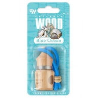 ароматизатор на зеркало жидкий  5мл  FRESH WAY Wood Blister Бут.+Корок "Blue Ocean"