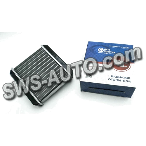 радиатор печки Газель аллюм.d-16 (Авто Престиж) со спиралью  штуцера по диагонали