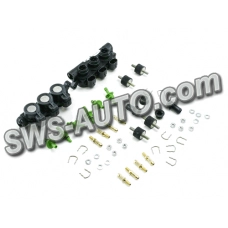 форсунки AEB 6ц (3х2) Polymer + монтажный набор и штуцера