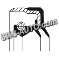 сальник п/о VW T4 2.5TDI (45x65x9)  (CORTECO)