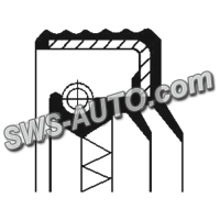 сальник п/о VW/Audi/Skoda (45x60x8)  (CORTECO)
