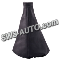 пыльник КПП  универсальный салона черный кожа (CarLife)