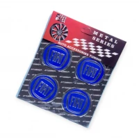 наклейка на колісний диск/ковпак d 60 мм  Fiat синя (4шт)