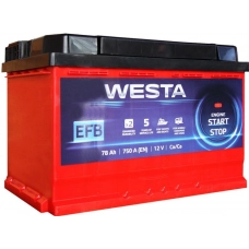 Аккумулятор   Westa  78Ач (750A)  EFB (Start-Stop) Евро прав +