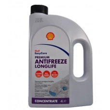 антифриз красный  4л (SHELL) Premium Antifreeze LongLife G12+ концентрат (1:1 -38°C)