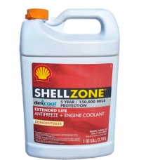 антифриз красный  4л (SHELLZone) G12+ концентрат (1:1 -34°C)