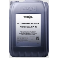масло Wexoil 15W-40 Diesel Proto SF/SM (20л)