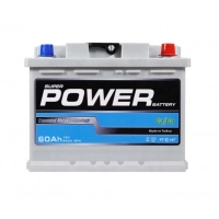 Аккумулятор POWER  60 (540 А) MF GREY Евро правый +