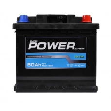 Аккумулятор POWER  50 (420 А) MF BLACK Евро правый +