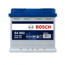 Акумулятор BOSCH  52 А S4 (470А) Євро правий + (2 роки гарантії)