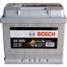 Акумулятор BOSCH  63 А S5 (610А) Євро правий + (2 роки гарантії)