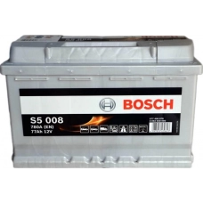 Акумулятор BOSCH  77 А S5 (780А) Євро правий +  (2 роки гарантії)