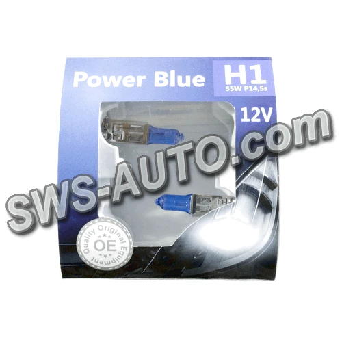 лампа  H1 12V 55 W BREVIA Power Blue 4200K(2шт)