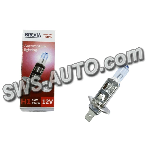 лампа  H1 12V 55 W BREVIA Power Ultra+60%