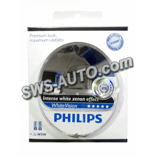 лампа  H1 12V 55 W PHILIPS White Vision+60% 4300К