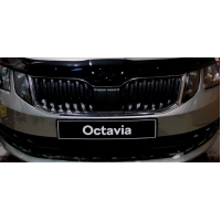 дефлектор капота (мухобійка) Skoda Oktavia III A-7 сед/унів 2017-2020  після ресталінгу VIP Китай
