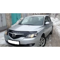 дефлектор капота (мухобійка) Mazda 3 хетч 2003-2008 VIP Китай