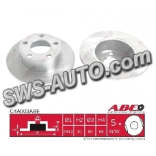 диск тормозной зад. Audi A6 C4/C5, VW Passat B5, Skoda Superb I (245mmx10mm) (ABE)