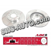 диск гальмівний пер. VW Caddy III, Golf 5, Jetta III (280mmx22mm)  (ABE)