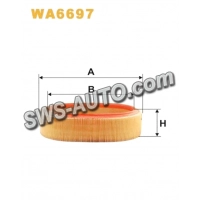 фильтр возд. Logan (1,4 /1,6 8V)  Kangoo,Symbol 1,4  круглый  (WIX)