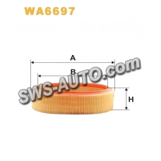 фильтр возд. Logan (1,4 /1,6 8V)  Kangoo,Symbol 1,4  круглый  (WIX)