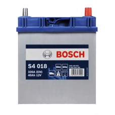 Аккумулятор BOSCH  40 А S4 (330А) ASIA правый + (2 года гар)