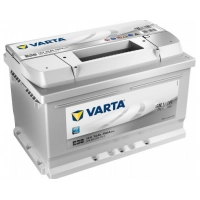 Акумулятор VARTA  74 А Silver Dynamic (750А) Євро правий + (2 роки гарантії) LB3 низький