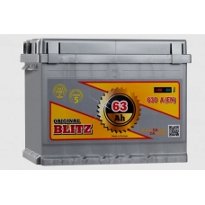 Аккумулятор Blitz  63Ач  630А (0) Silver (3 года гар) прав +