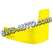 буфер бампера Богдан 092 передний желтый левый (клык) ДК