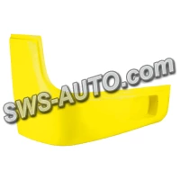 буфер бампера Богдан 092 передний желтый прав. (клык) ДК