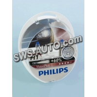 лампа  H1 12V 55 W PHILIPS Vision Plus +60% (2шт)